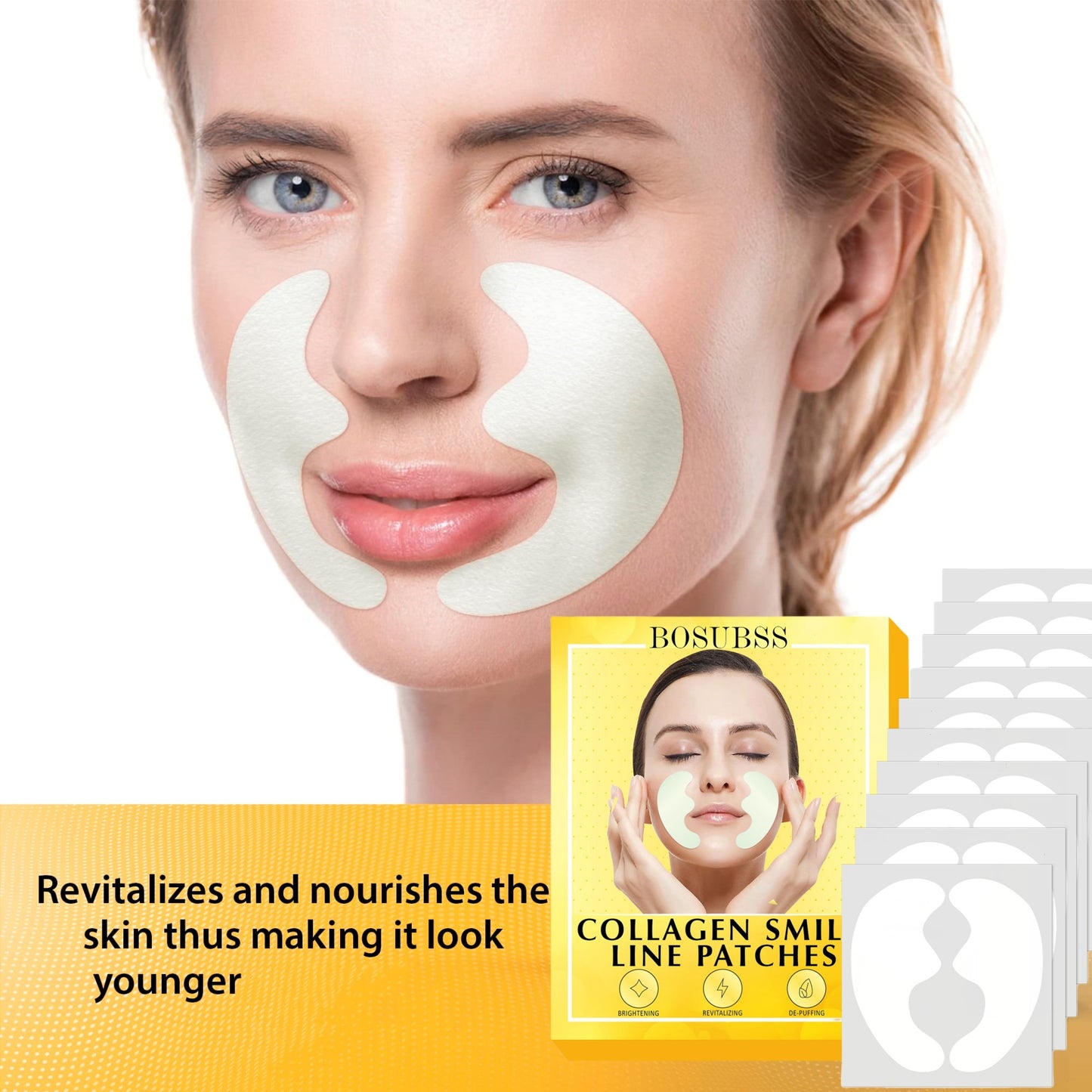 10 Pcs Face Mask - Lightweight Transparent Invisible Waterproof Facial Sticker for Cross
