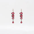 Stacked Hydro Ruby Earrings