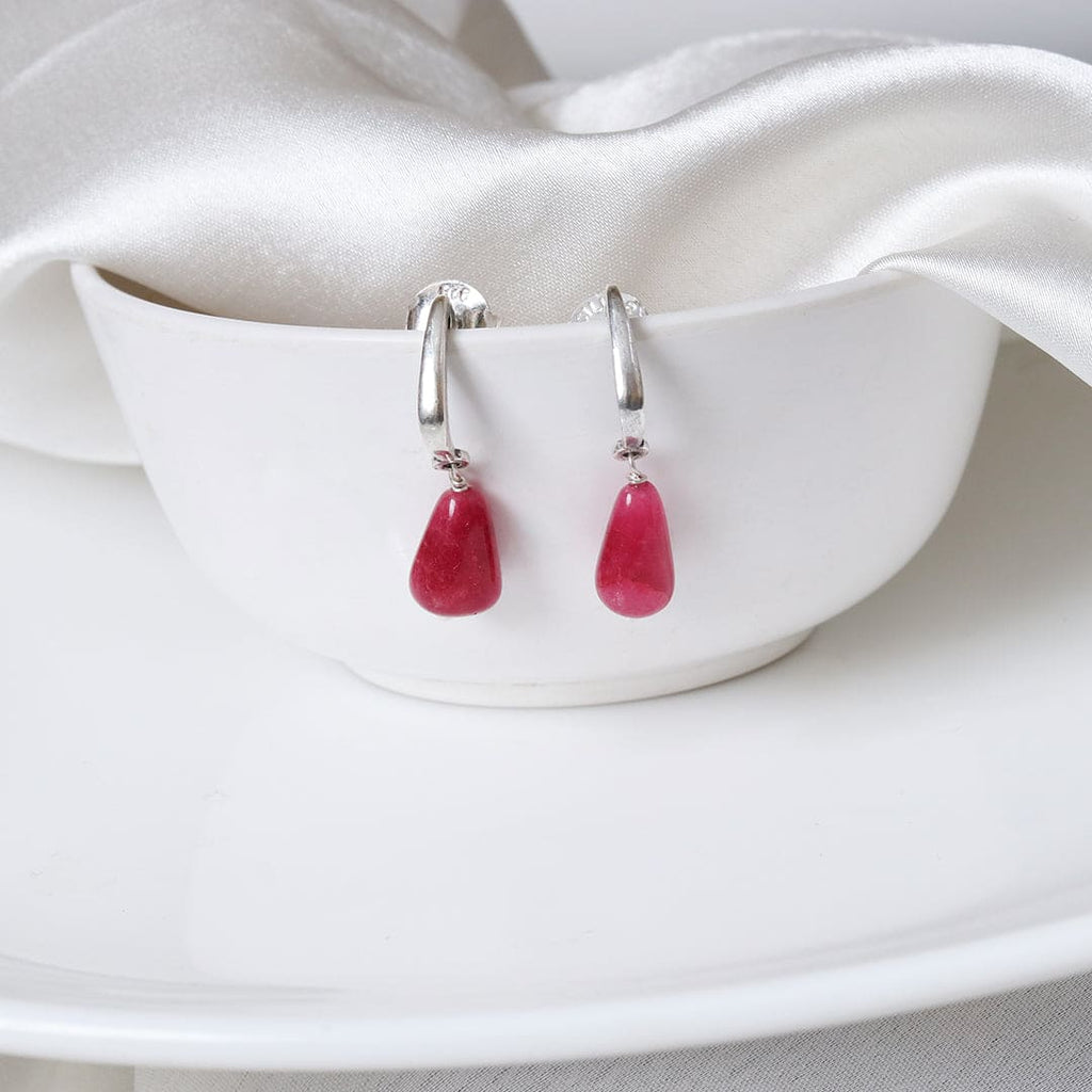 Ruby Drop Earrings