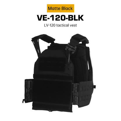 Tactical Plate Carrier Vest - Quick Release MOLLE Armor Carrier w/ Elastic Cummerbund (SS Style)