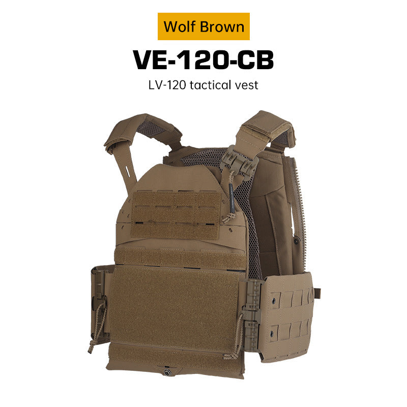 Tactical Plate Carrier Vest - Quick Release MOLLE Armor Carrier w/ Elastic Cummerbund (SS Style)