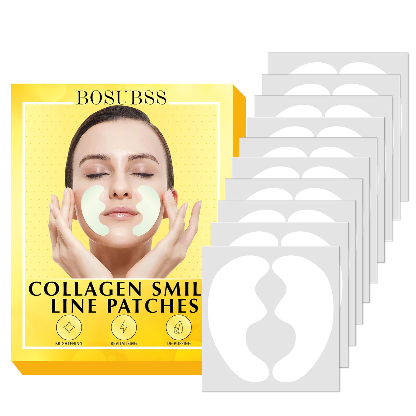 10 Pcs Face Mask - Lightweight Transparent Invisible Waterproof Facial Sticker for Cross