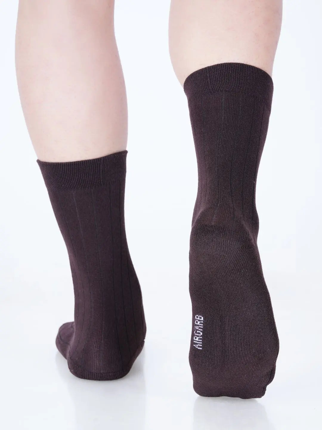 Premium cotton socks cushion socks brown socks dress socks formal socks brown office socks soft luxury bed socks rib stripe style