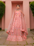 Semi-Stitched Lehenga with Embroidery & Zari Thread Work by Shreekama