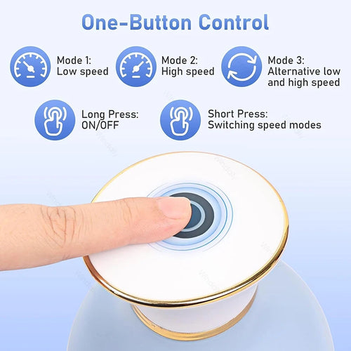 Cordless Electric Scalp Massager 4-Head Deep Kneading 1200mAh IPX6 Waterproof