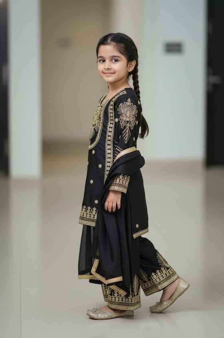 Zeenat Embroidered Ethnic Plazzo Set with Dupatta
